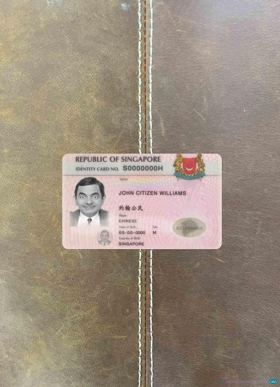 Download Singapore ID (updated) photolook FRONT Photoshop template